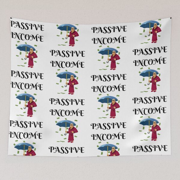 Item preview, Passive Income- Umbrella-Black Text designed and sold by Trendi61.
