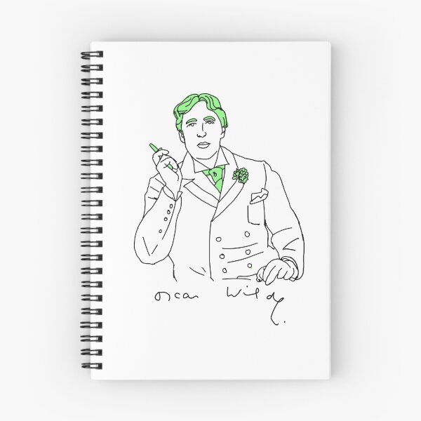 Item preview, Oscar Wilde stencil (black) designed and sold by TweedCarnation.
