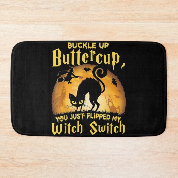 Item preview, Buckle up buttercup Cat Witch designed and sold by McKenna Ericha.