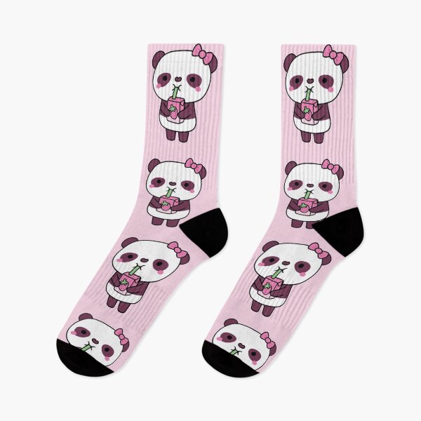 Item preview, Cute Panda Drinking Strawberry Milk designed and sold by rustydoodle.