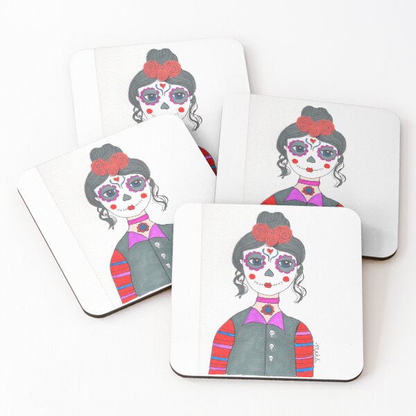 Item preview, Sugarskull girl designed and sold by Mahli's  Artful Whimsy.
