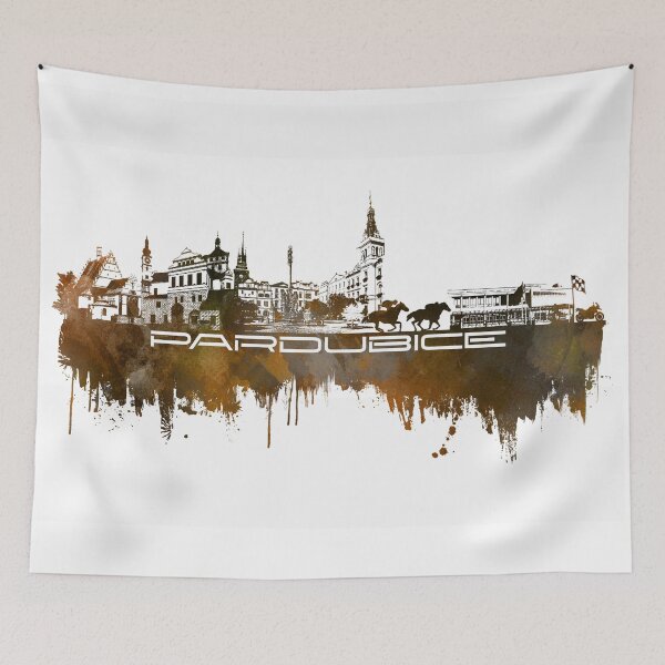 Item preview, Pardubice skyline city brown designed and sold by JBJart.