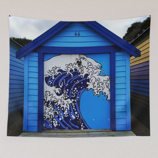 Item preview, Beach House | Hokusai | Brighton Beach | Melbourne | Australia designed and sold by iwaya-bazaar.