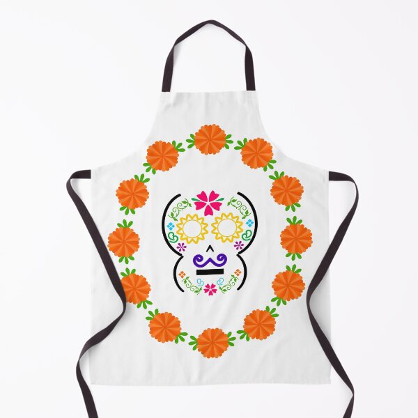 Item preview, Mexican Calaverita (Skull) with Purple Mustache designed and sold by mixMixtli.