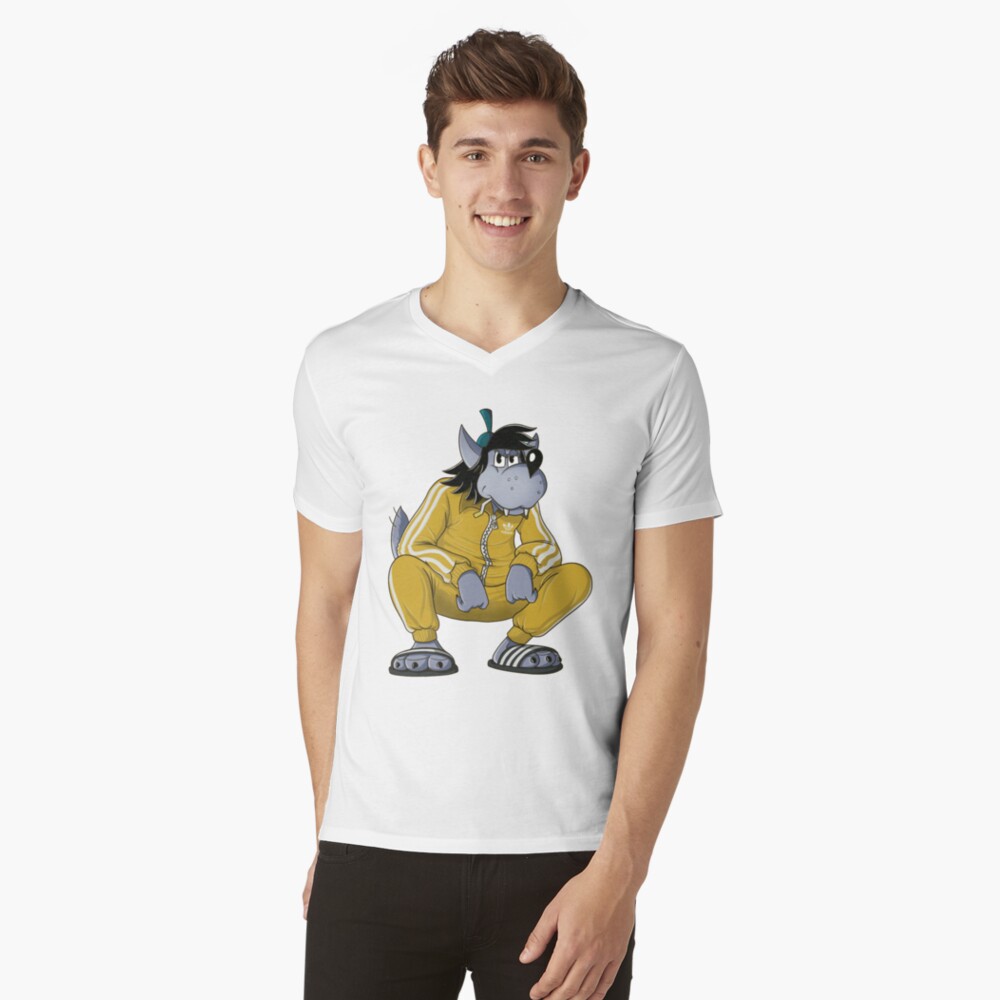 Vista previa del artículo con la obra «Camiseta de cuello en V», diseñado y vendido por EricKleins.