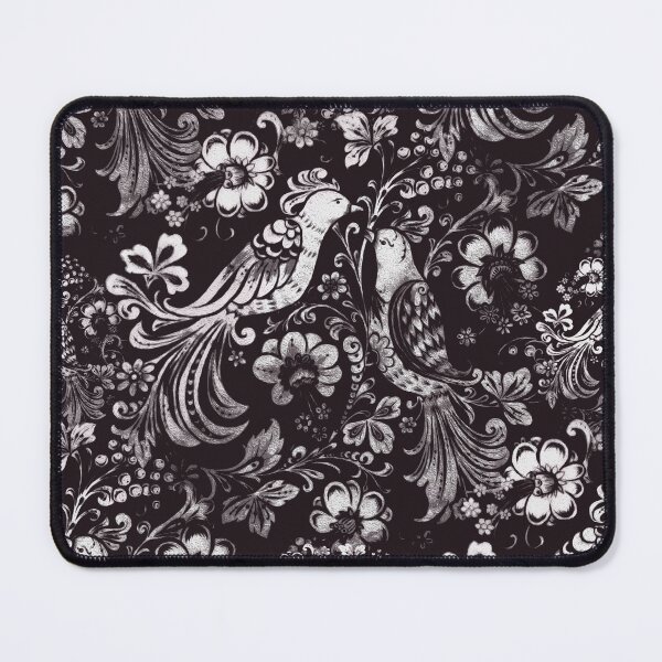 Item preview, Folk Art Birds In Brown / Monochromatic  designed and sold by wild.geranium.design.
