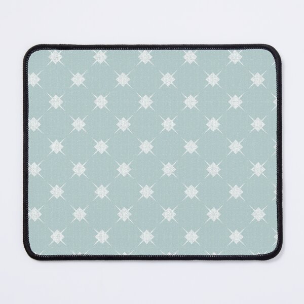 Item preview, Coordinating dusty blue-grey Geometric background for the Whimsical Soft Rainbow Daisy Flowers design designed and sold by wild.geranium.design.