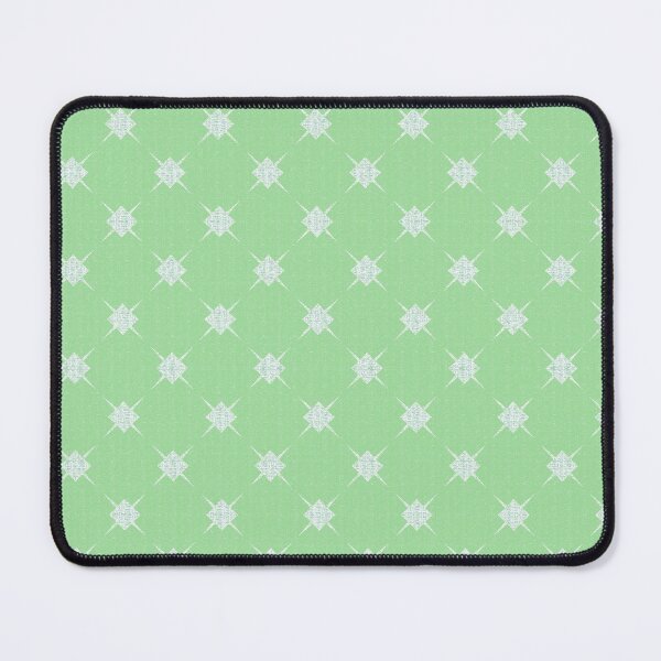 Item preview, Coordinating green Geometric background for the Whimsical Soft Rainbow Daisy Flowers design designed and sold by wild.geranium.design.