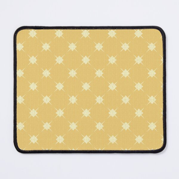 Item preview, Coordinating mustard Geometric background for the Whimsical Soft Rainbow Daisy Flowers design designed and sold by wild.geranium.design.
