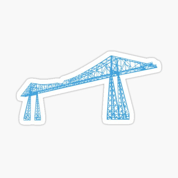 Transporter Bridge Sticker For Sale By Luckythelab Redbubble