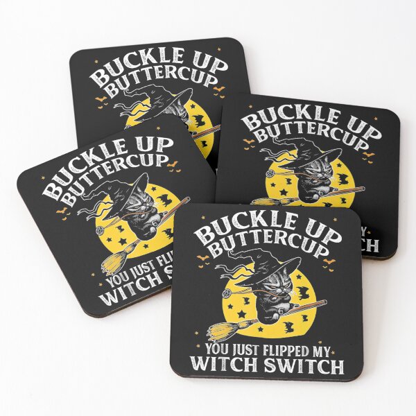 Item preview, Cat Buckle Up Buttercup Halloween designed and sold by Politi Joseph.