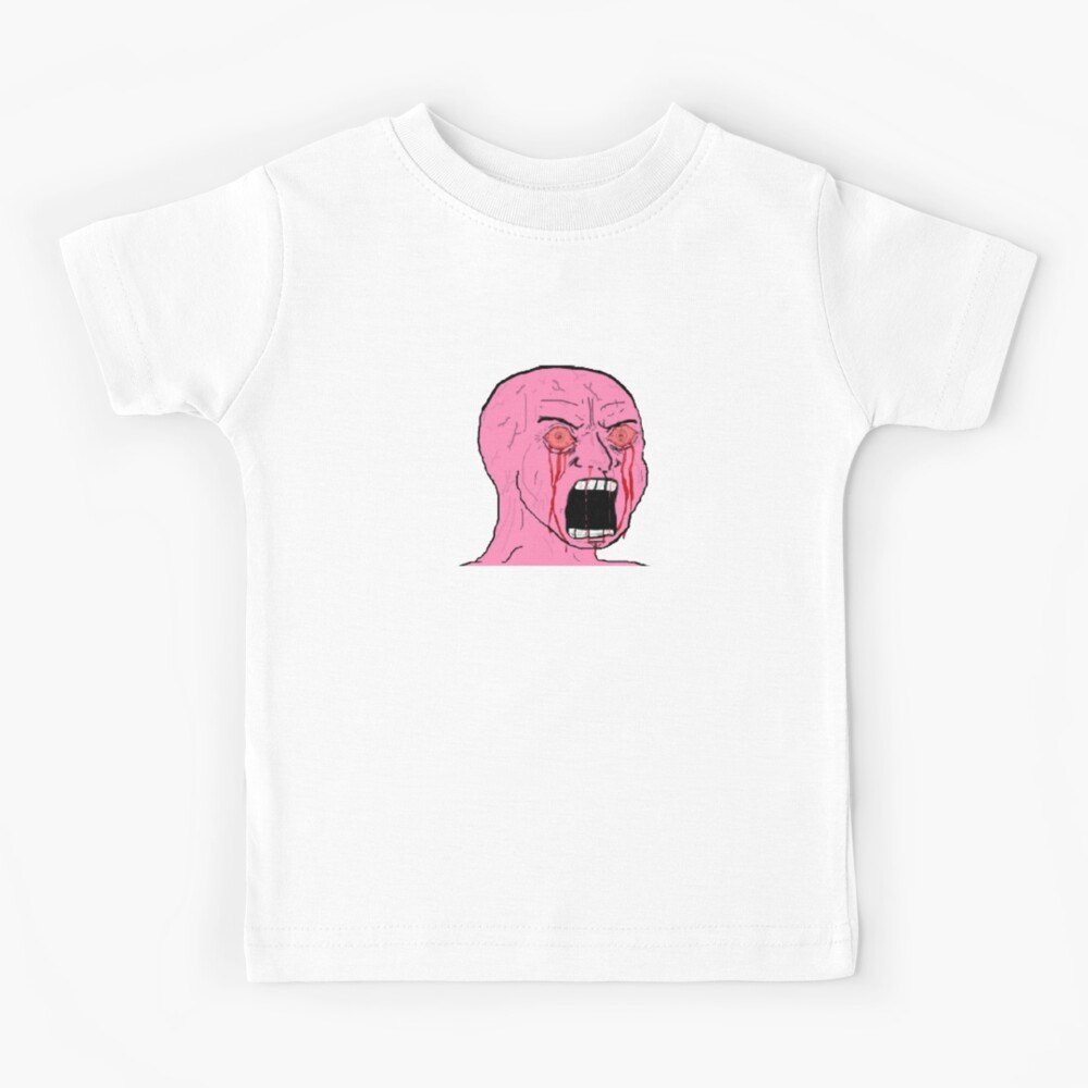 "Wojak Bleeding Eyes" Kids TShirt for Sale by iindra46 Redbubble