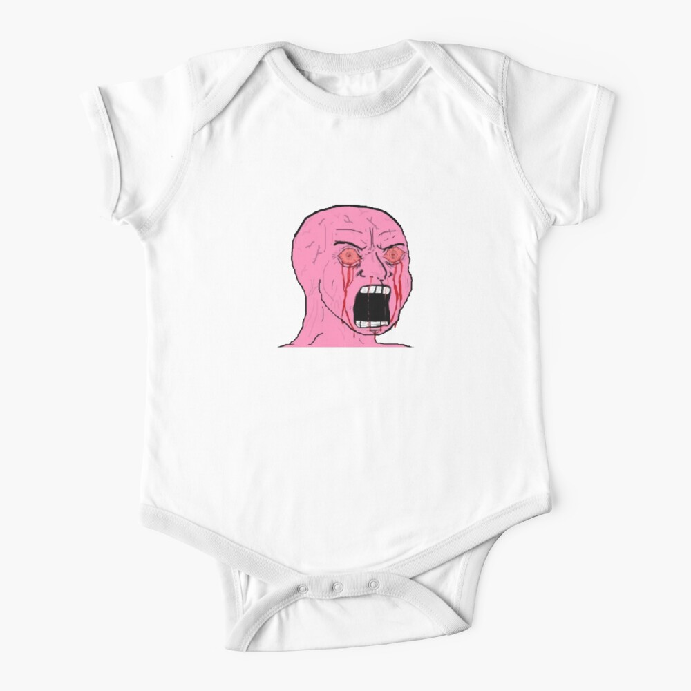 "Wojak Bleeding Eyes" Baby OnePiece for Sale by iindra46 Redbubble
