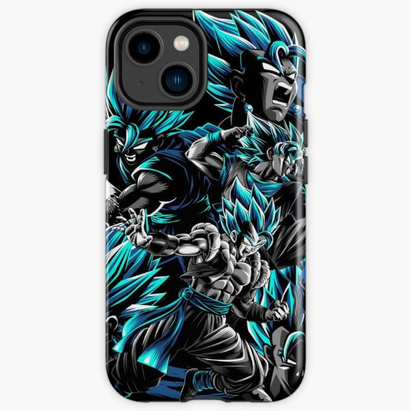 goku et vegeta (bleu super saiyan) Coque antichoc iPhone