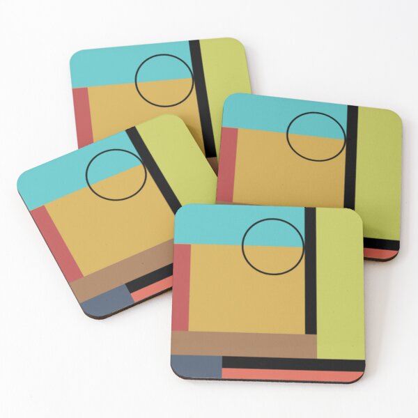 Item preview, MID CENTURY ART DESIGN WITH BRIGHT COLORS SHARP ANGLES AND CIRCLES  designed and sold by MrCreativeArts.