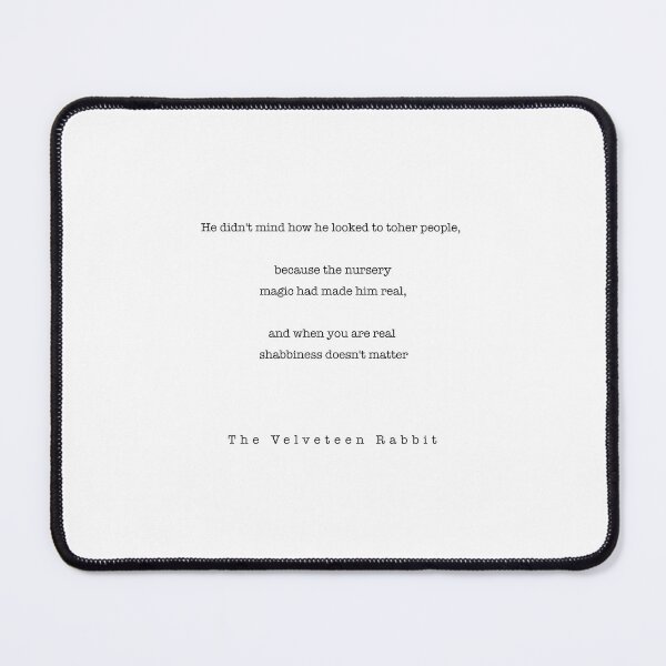 Item preview, Velveteen Rabbit Quote  designed and sold by corbrand.