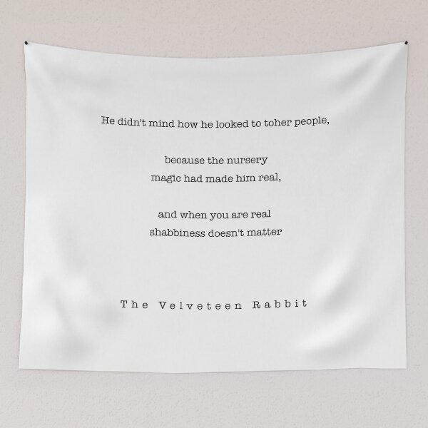 Item preview, Velveteen Rabbit Quote  designed and sold by corbrand.
