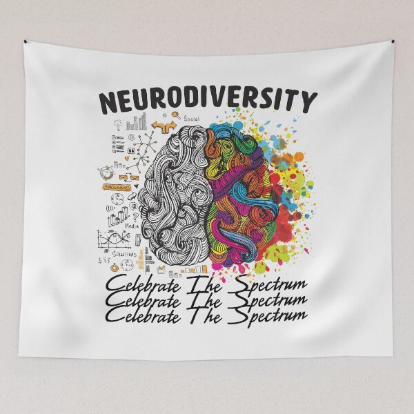 Item preview, Celebrate Neurodiversity, celebrate the spectrum Rainbow Women Men Girl designed and sold by ecomdesign.