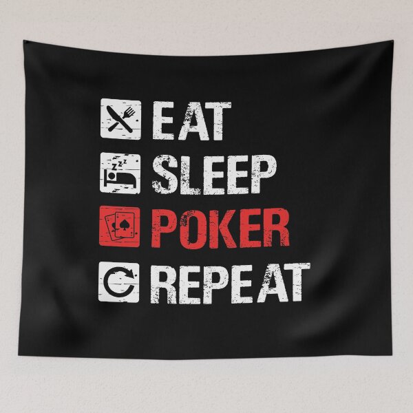 Item preview, Eat, sleep, poker, repeat designed and sold by angelusdark.