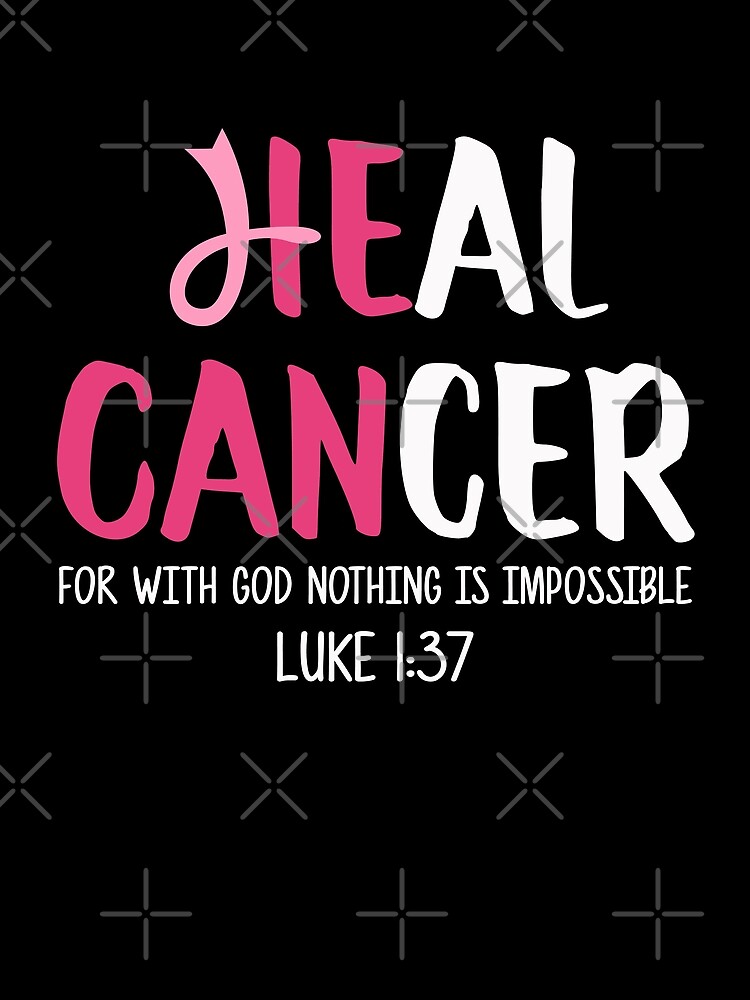 "He Can Heal Cancer Breast Cancer Awareness" Poster for Sale by