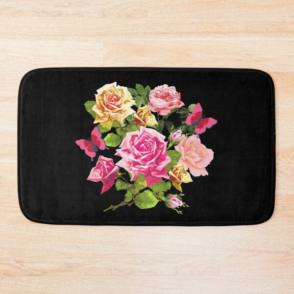Item preview, Vintage Cabbage Roses and Butterflies designed and sold by SloganExpress.