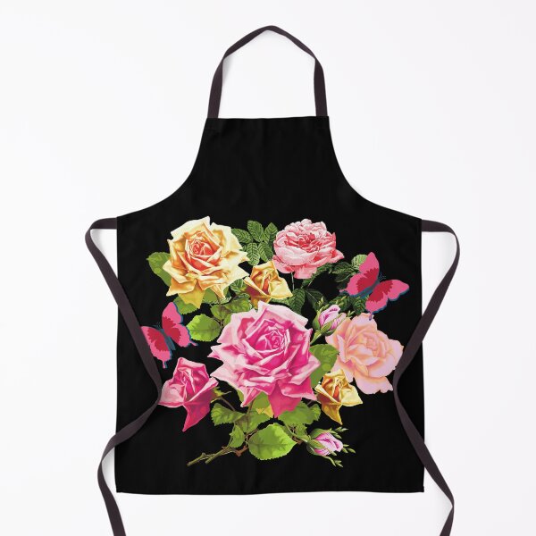 Item preview, Vintage Cabbage Roses and Butterflies designed and sold by SloganExpress.