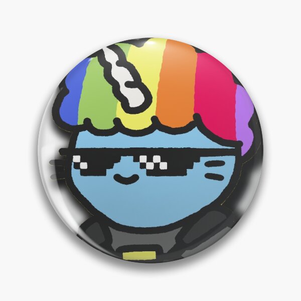 Item preview, CoolCat NFT Rainbow Afro Unicorn Swat Vest Deal With It Cat Crypto NFT designed and sold by milkteadreams.