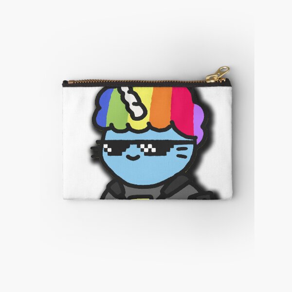 Item preview, CoolCat NFT Rainbow Afro Unicorn Swat Vest Deal With It Cat Crypto NFT designed and sold by milkteadreams.