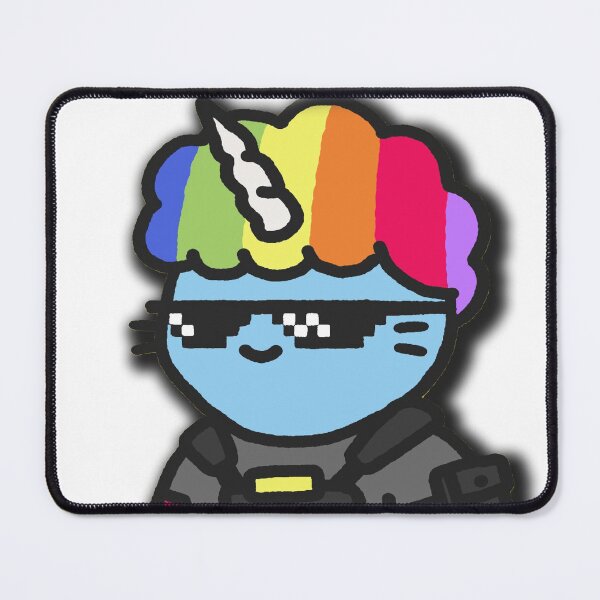 Item preview, CoolCat NFT Rainbow Afro Unicorn Swat Vest Deal With It Cat Crypto NFT designed and sold by milkteadreams.