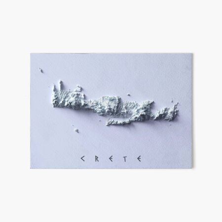 Artikel-Vorschau von Kreta, Griechenland Reliefkarte 3D digital gerendert, designt und verkauft von ThinkAboutMaps.