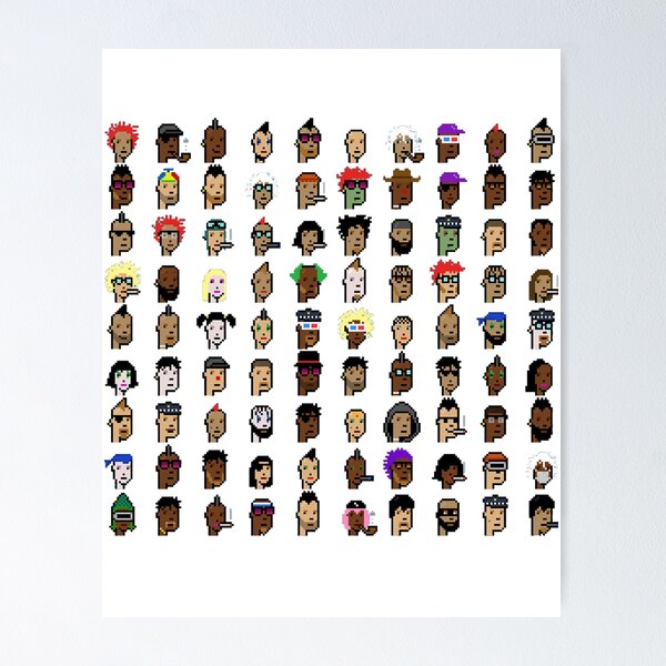 Item preview, CryptoPunks NFT Collage Collection NFT Crypto Art designed and sold by milkteadreams.