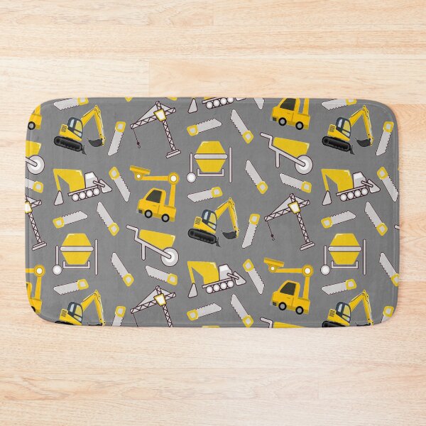Item preview, Construction Trucks on gray - kids truck lover designed and sold by chetan786.