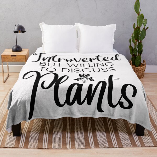 Item preview, Introverted but willing to discuss plants, funny introvert and plant lover print designed and sold by Auntieck.