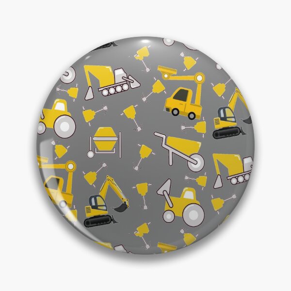 Item preview,  Construction Trucks on gray - kids truck lover Construction Truck Pattern On grey designed and sold by chetan786.