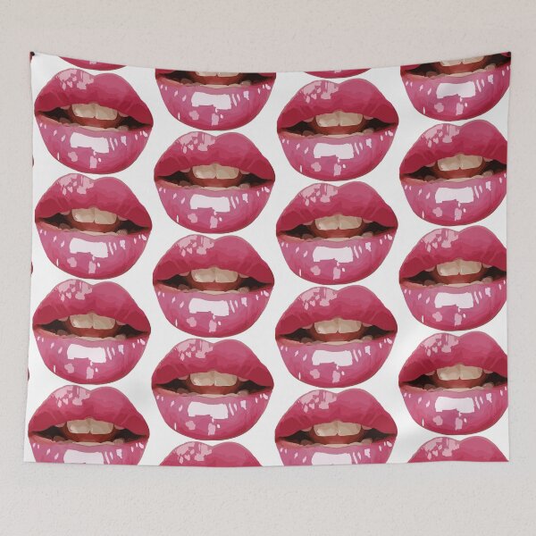 Item preview, Sexy teen girl lips bite biting teeth red designed and sold by CurtisMena.