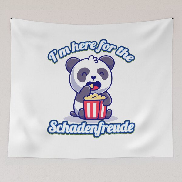 Item preview, I Am Here For The Schadenfreude Funny Cute Panda Sarcastic designed and sold by johnta17.