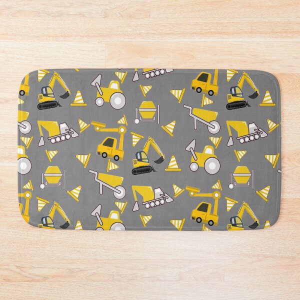 Item preview,  Construction Trucks on gray - kids truck lover designed and sold by chetan786.