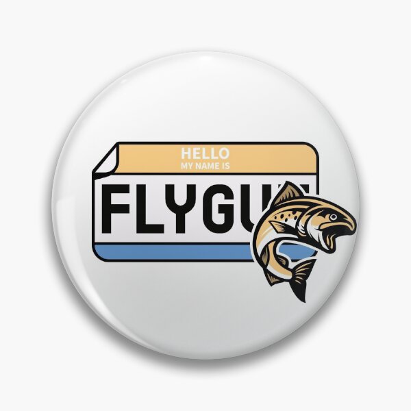 Item preview, Trout Fly Fishing Name Tag Graphic designed and sold by FlyLifeApparel.