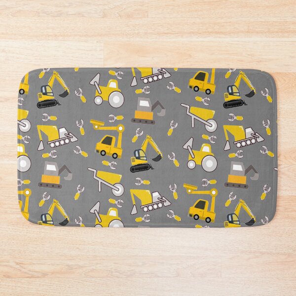 Item preview, Construction Trucks on gray - kids truck lover designed and sold by chetan786.