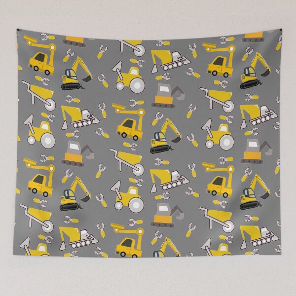 Item preview, Construction Trucks on gray - kids truck lover designed and sold by chetan786.
