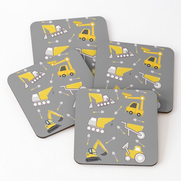 Item preview, Construction Trucks on gray - kids truck lover designed and sold by chetan786.