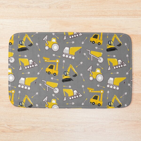 Item preview, Construction Trucks on gray - kids truck lover designed and sold by chetan786.