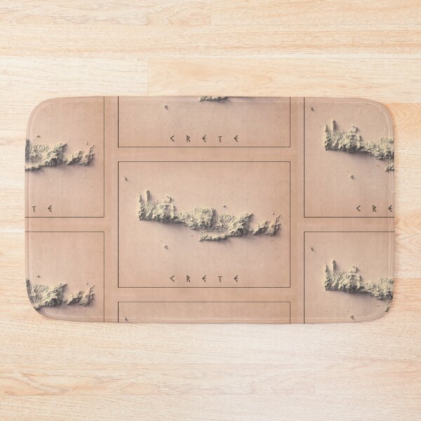 Item preview, Crete, Greece Relief Map 3D digitally-rendered designed and sold by ThinkAboutMaps.