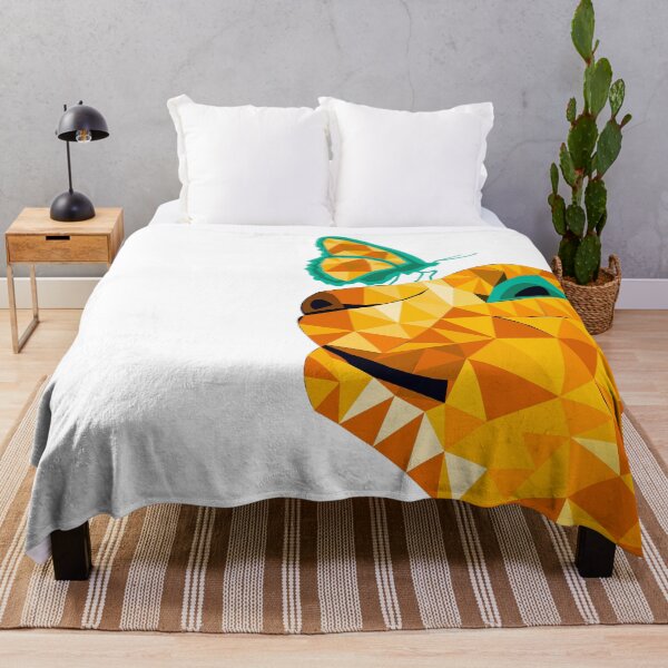 Item preview, Golden Cat with A butterfly profil Low Poly Design designed and sold by DrGamyx.