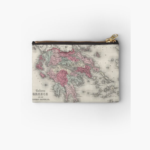 Item preview, Vintage Map of Greece (1865)  designed and sold by BravuraMedia.