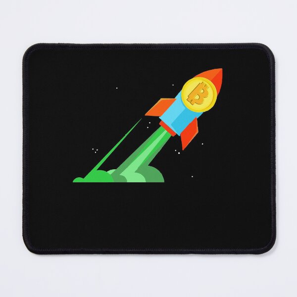 Item preview, Bitcoin Rocket Pump Green Candle Cryptocurrency Trading designed and sold by Dressed For Duty.