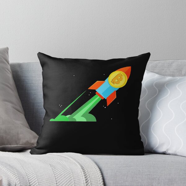 Item preview, Bitcoin Rocket Pump Green Candle Cryptocurrency Trading designed and sold by Dressed For Duty.