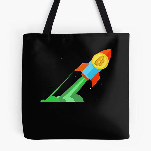 Item preview, Bitcoin Rocket Pump Green Candle Cryptocurrency Trading designed and sold by Dressed For  Duty.