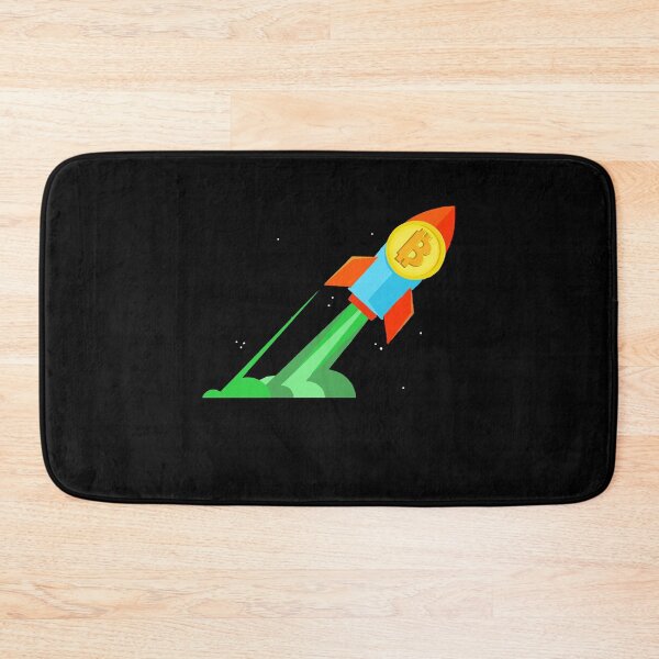 Item preview, Bitcoin Rocket Pump Green Candle Cryptocurrency Trading designed and sold by Dressed For  Duty.