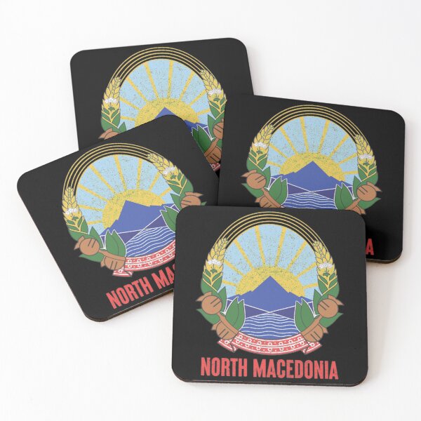 Item preview, Macedonian Pride T-ShirtNorth Macedonia _ Faded-Style Coat Of Arms designed and sold by KolochiBatud.